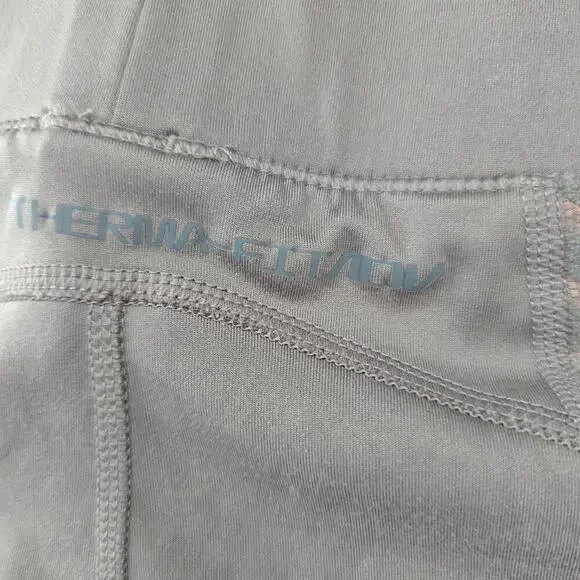 Nike Women's Pro Therma-FIT ADV High-Waisted Leggings Beige Gray XS - Picture 6 of 10